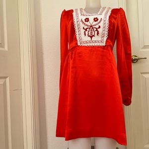 NU-Mode Red Long Sleeve Dress